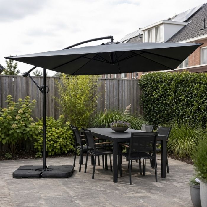 Actie Zweefparasol – 250x250cm