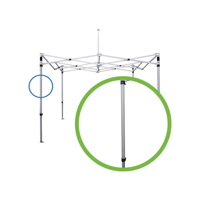 bovenpoot easy up partytent aluminium