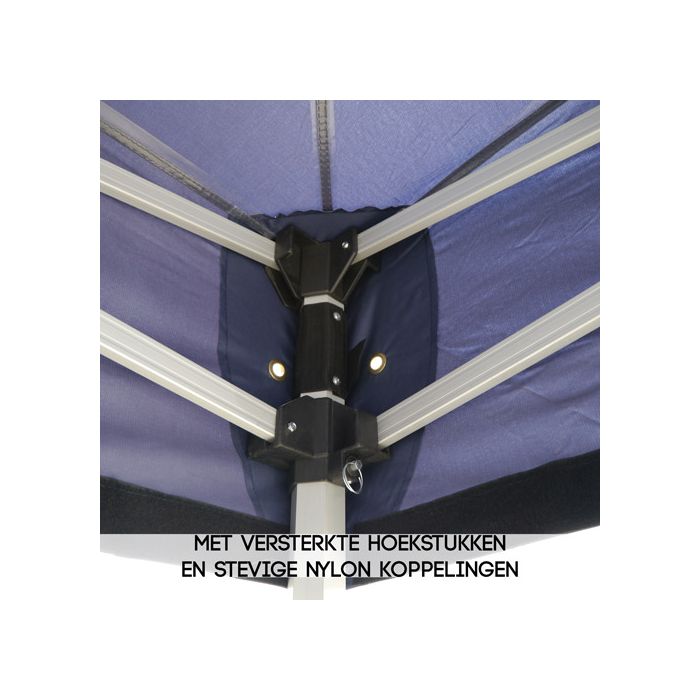 easy up partytent 3x3 meter premium nylon koppelingen