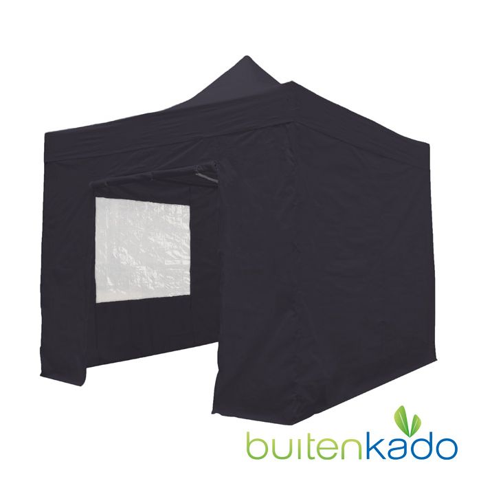 pro easy up partytent 2x2 meter zwart