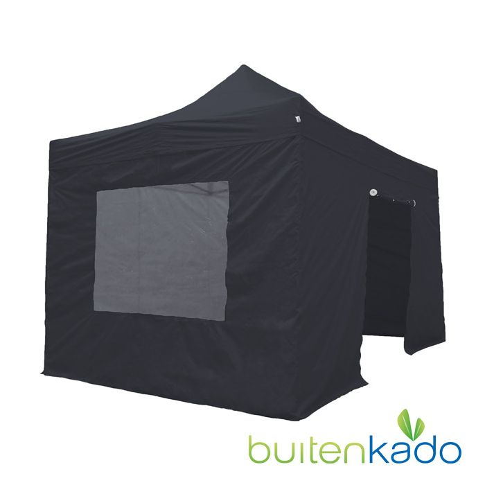 pro easy up tent 3x4,5 meter zwart