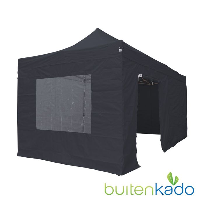 pro easy up partytent 3x6 meter zwart