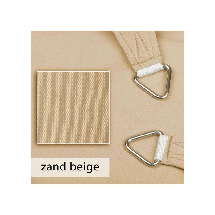 Waterdicht schaduwdoek 3x3x4,24 meter - 160g/m2 gecoat polyester