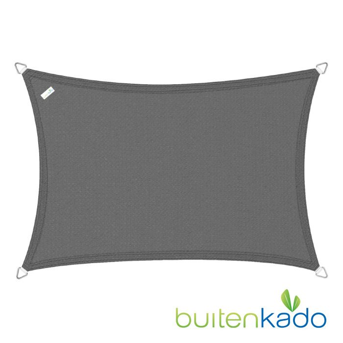 Schaduwdoek 2x5 meter antraciet grijs
