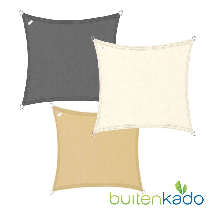 schaduwdoek 6 x 6 meter vierkant