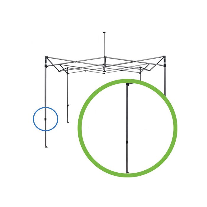 poot los easy up partytent staal pro