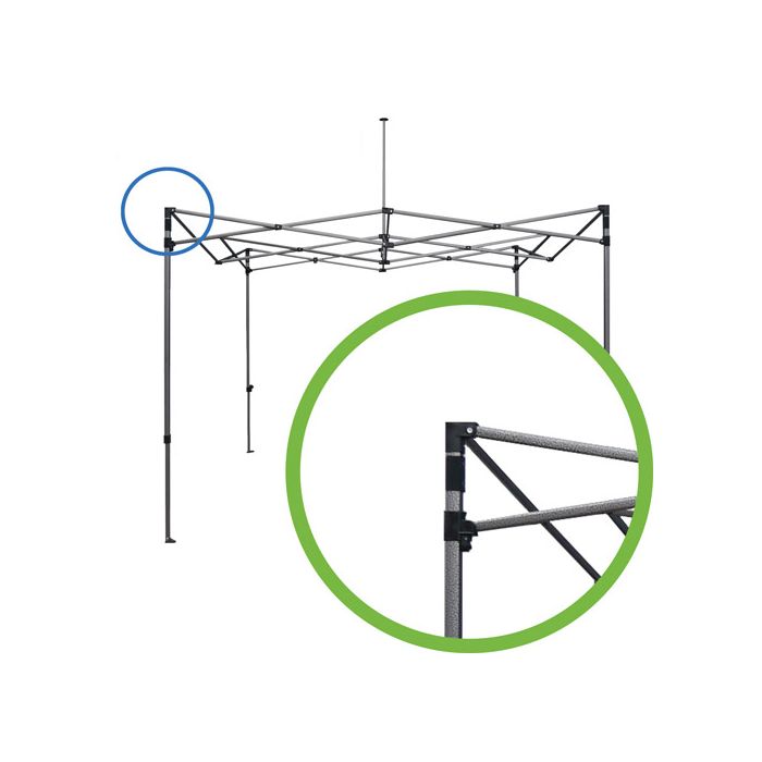 hoekkoppelstuk easy up partytent staal