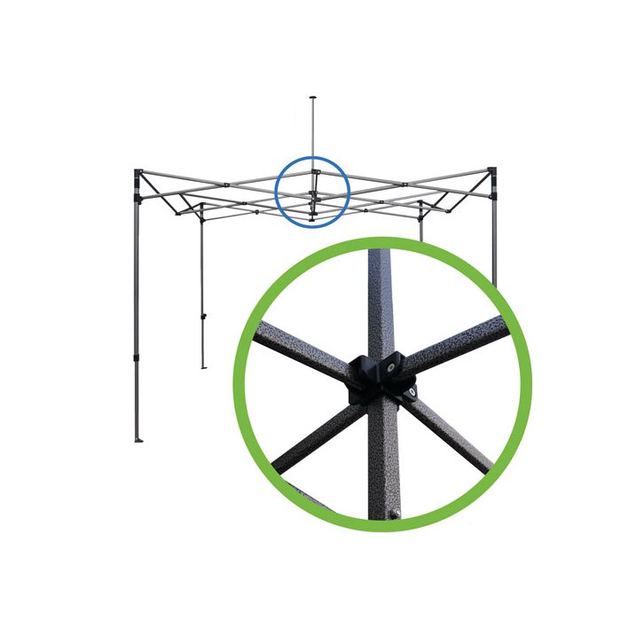 centraal koppelstuk easy up partytent staal pro