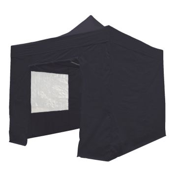 pro easy up partytent 3x3 meter zwart