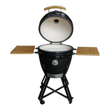 kamado black edition 21 inch met chip feeder