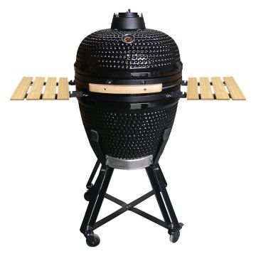 kamado black edition 21 inch met chip feeder