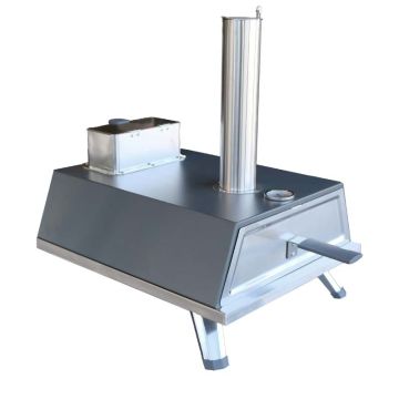 Pizzaoven rvs - houtgestookt