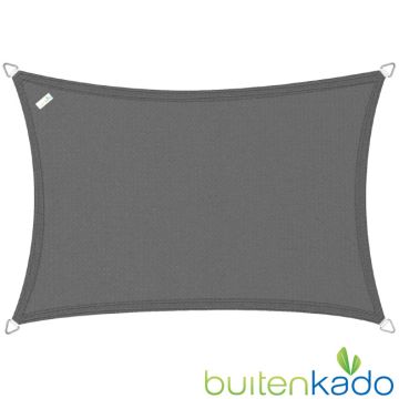 schaduwdoek 3.5 x 5 meter antraciet grijs