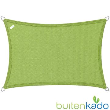 schaduwdoek 2.5x3.5 meter lime groen