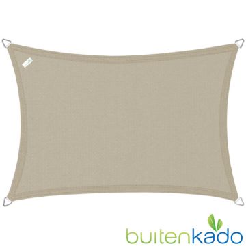 schaduwdoek taupe 3,5 x 5,5 meter