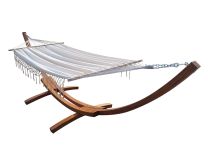 Houten hangmatstandaard 350 cm met hangmat