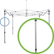 bovenpoot easy up partytent aluminium 