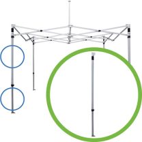 losse poot easy up partytent aluminium