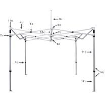 (8c) Onderste centrale koppelstuk ultimate easy up