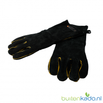 Xapron Hittebestendige BBQ handschoenen - Zwart Cognac Suede