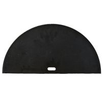 Gietijzeren grillplaat half rond
