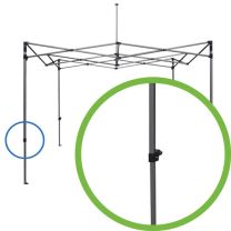 drukknop easy up tent staal